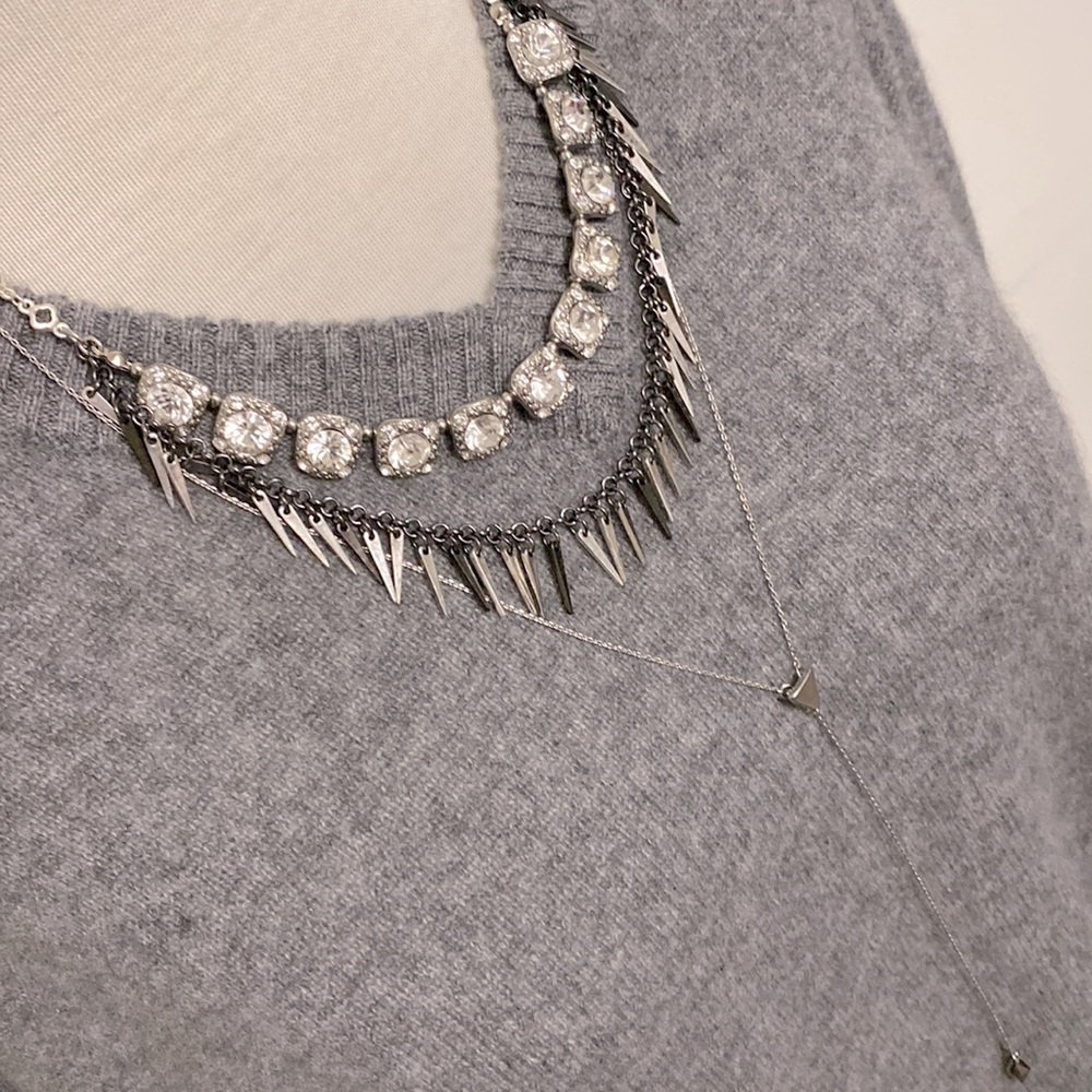 Super ✨sparkle layering necklace .